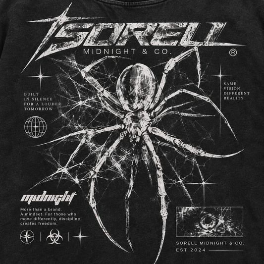 Spider Acid Wash Tee