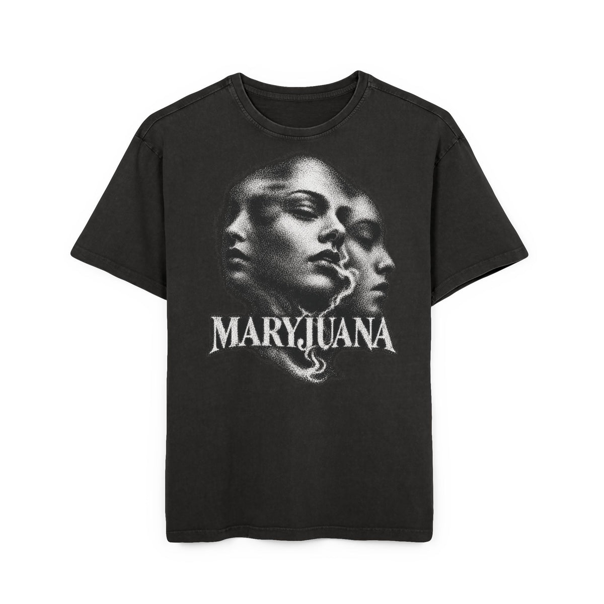 Maryjuana Triple Face Acid Wash Tee