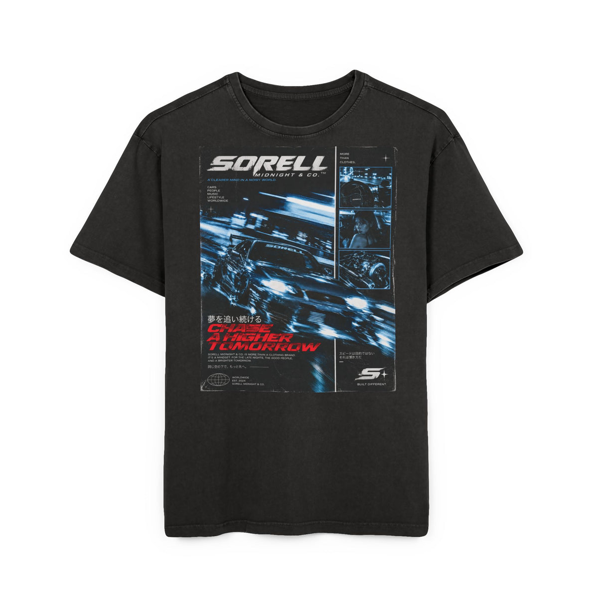 Skyline Acid Wash Tee