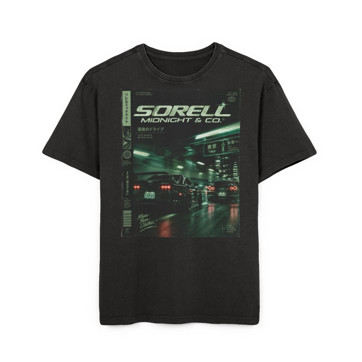 Neon City Acid Wash Tee
