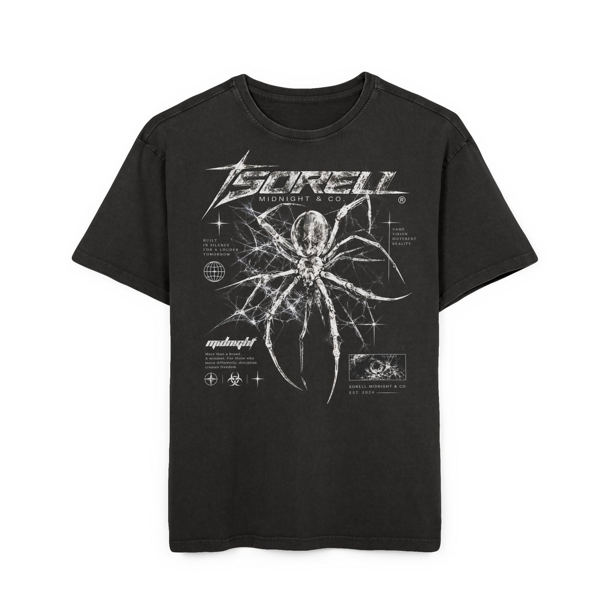 Spider Acid Wash Tee