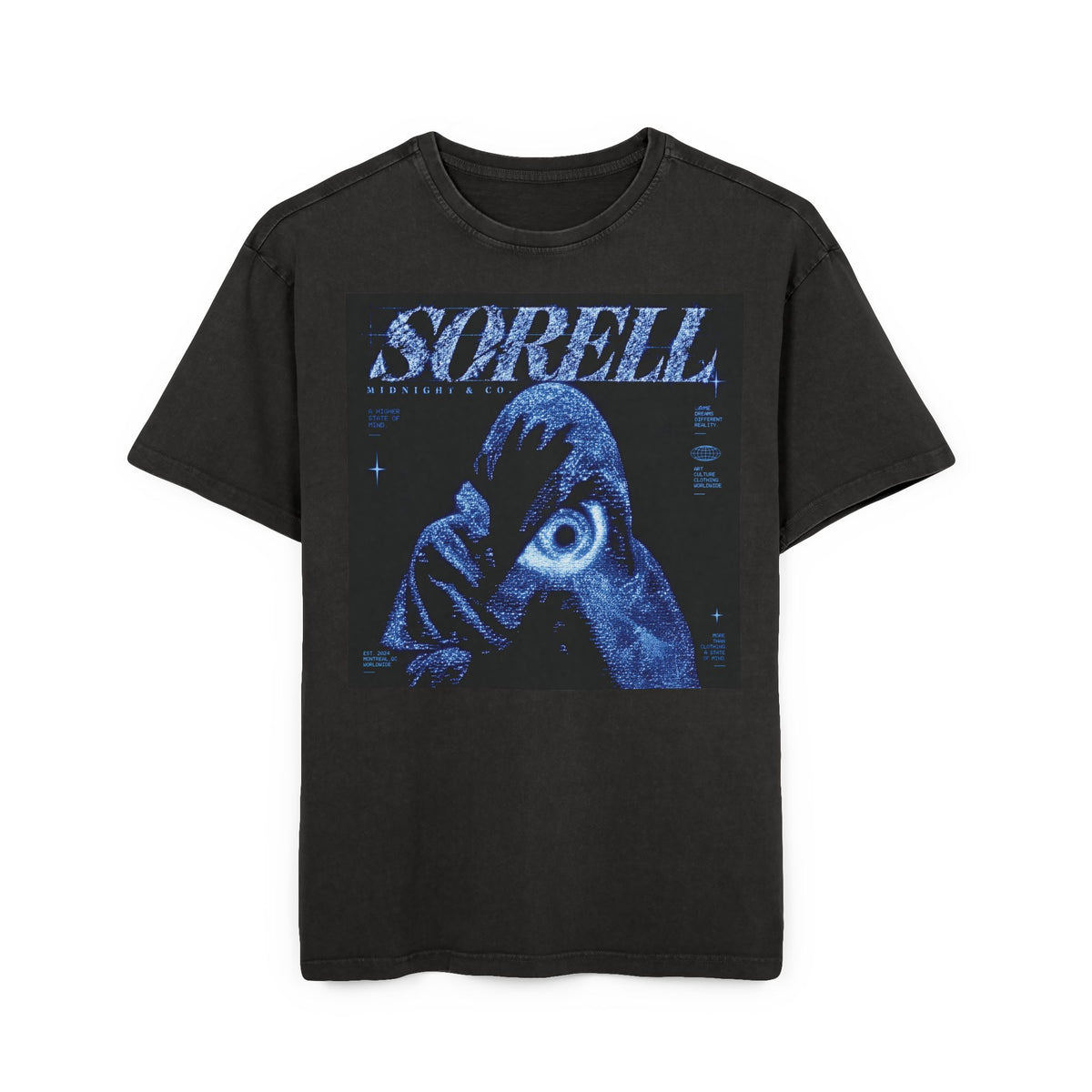 SORELL Hooded Eye Acid Wash Tee