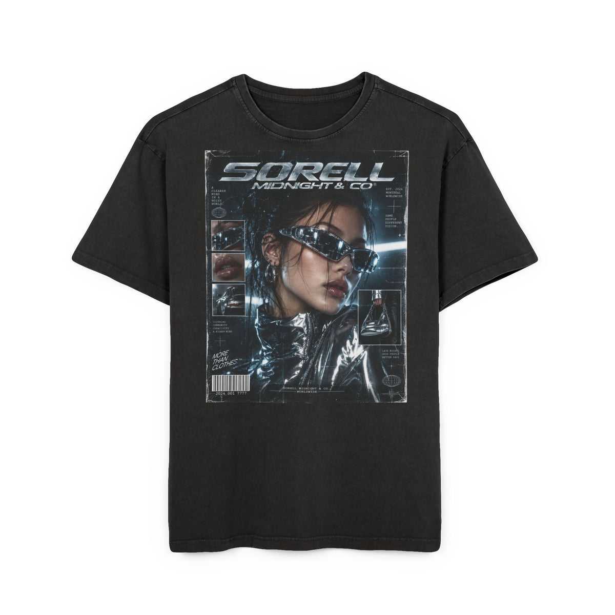 Y2K SORELL Acid Wash Tee