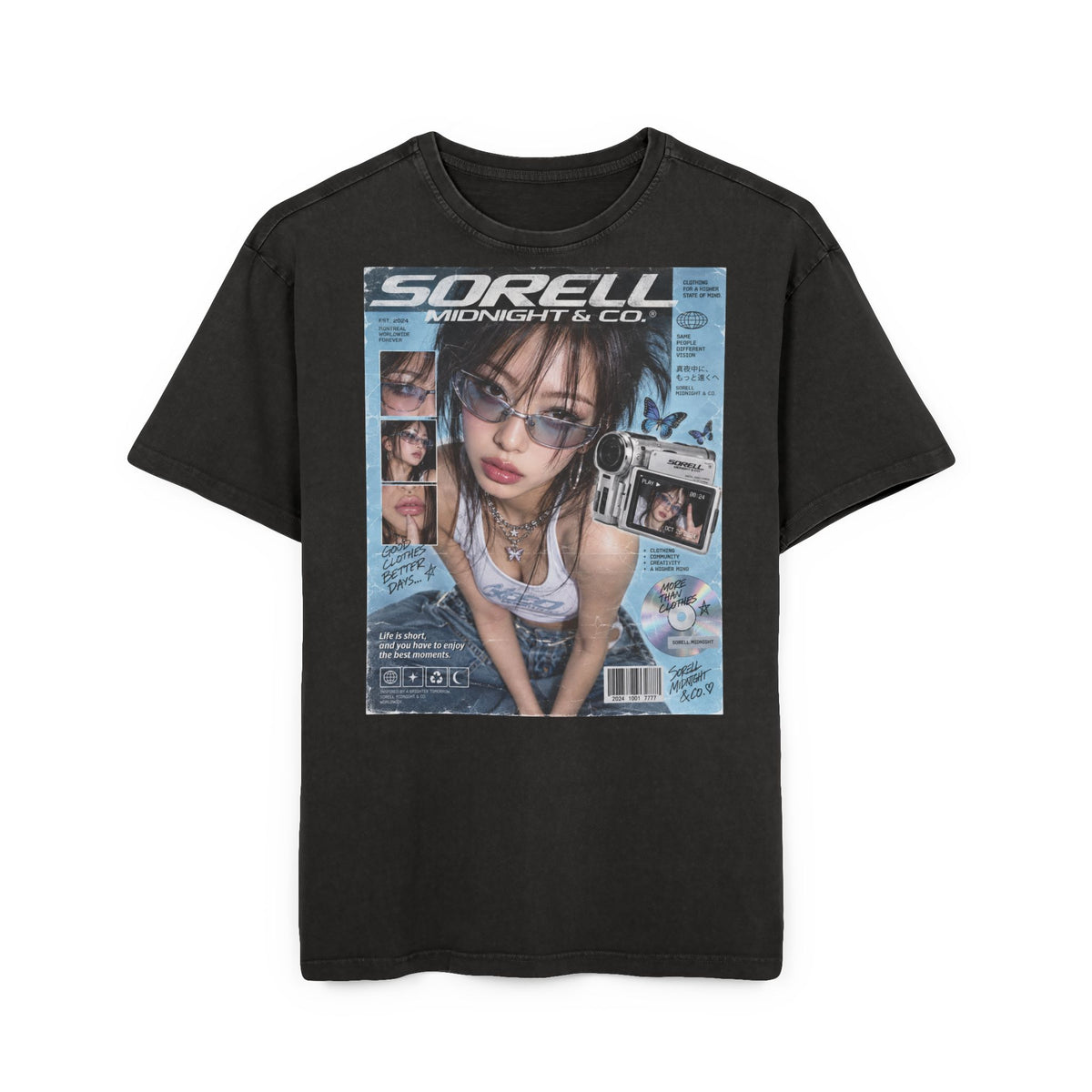 Y2K SORELL Acid Wash Tee