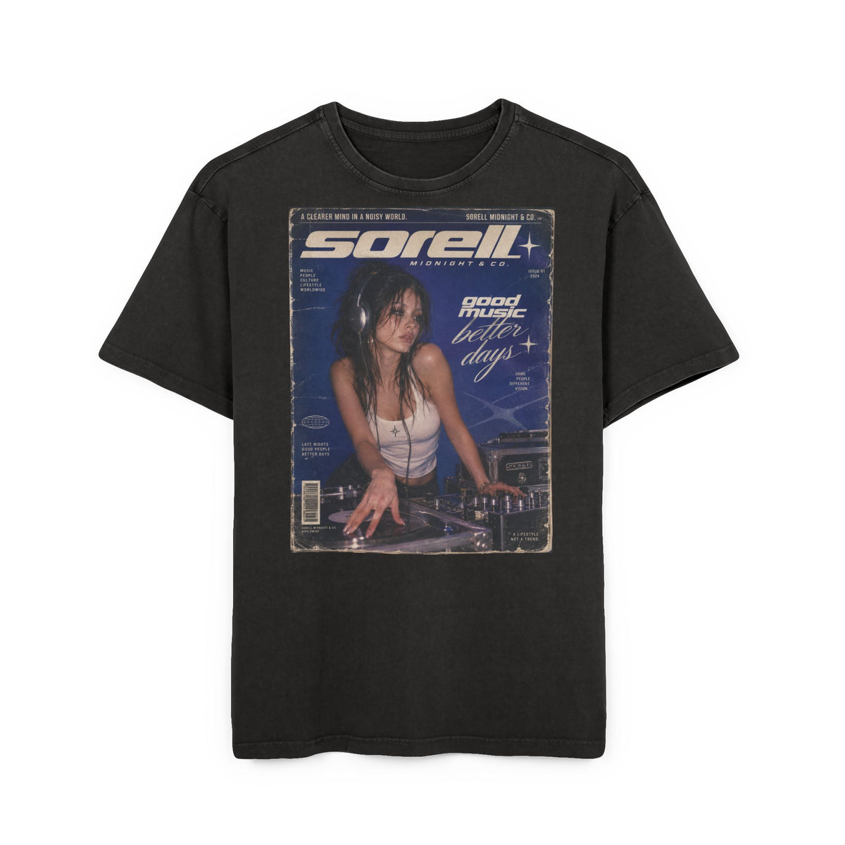 SORELL DJ Acid Wash Tee