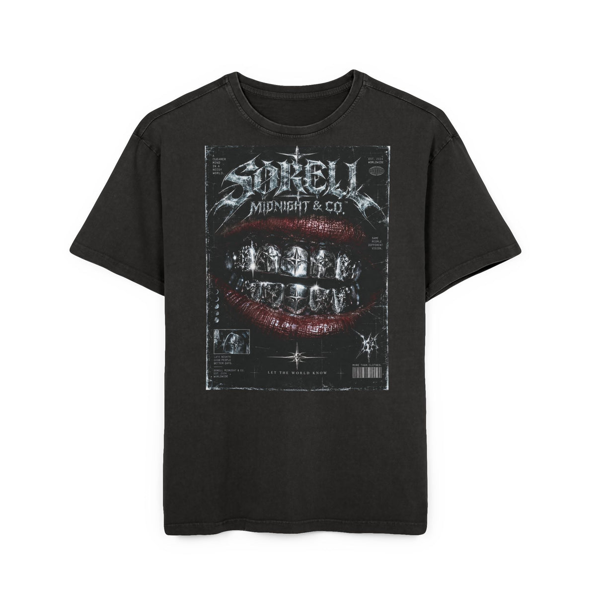 Diamond Star Acid Wash Tee