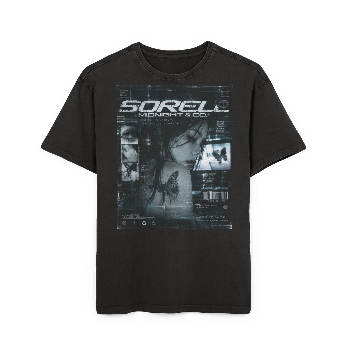 Y2K SORELL Acid Wash Tee