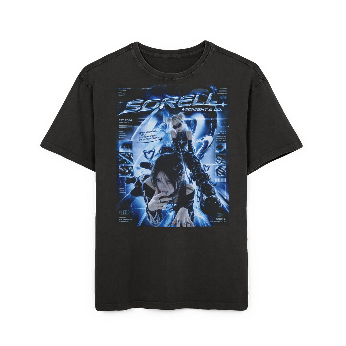 Y2K Acid Wash Tee