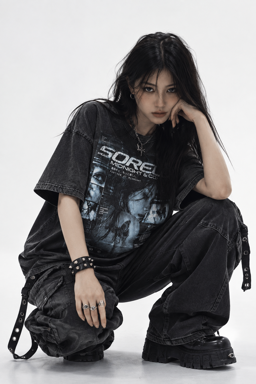 Spider Curse Acid Wash Tee