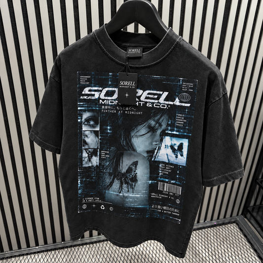 Y2K SORELL Acid Wash Tee